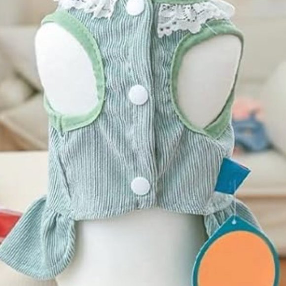 Small Pets Harness Dress with Leash Ring (M, XS, Green) (see description and pho - Picture 2 of 3